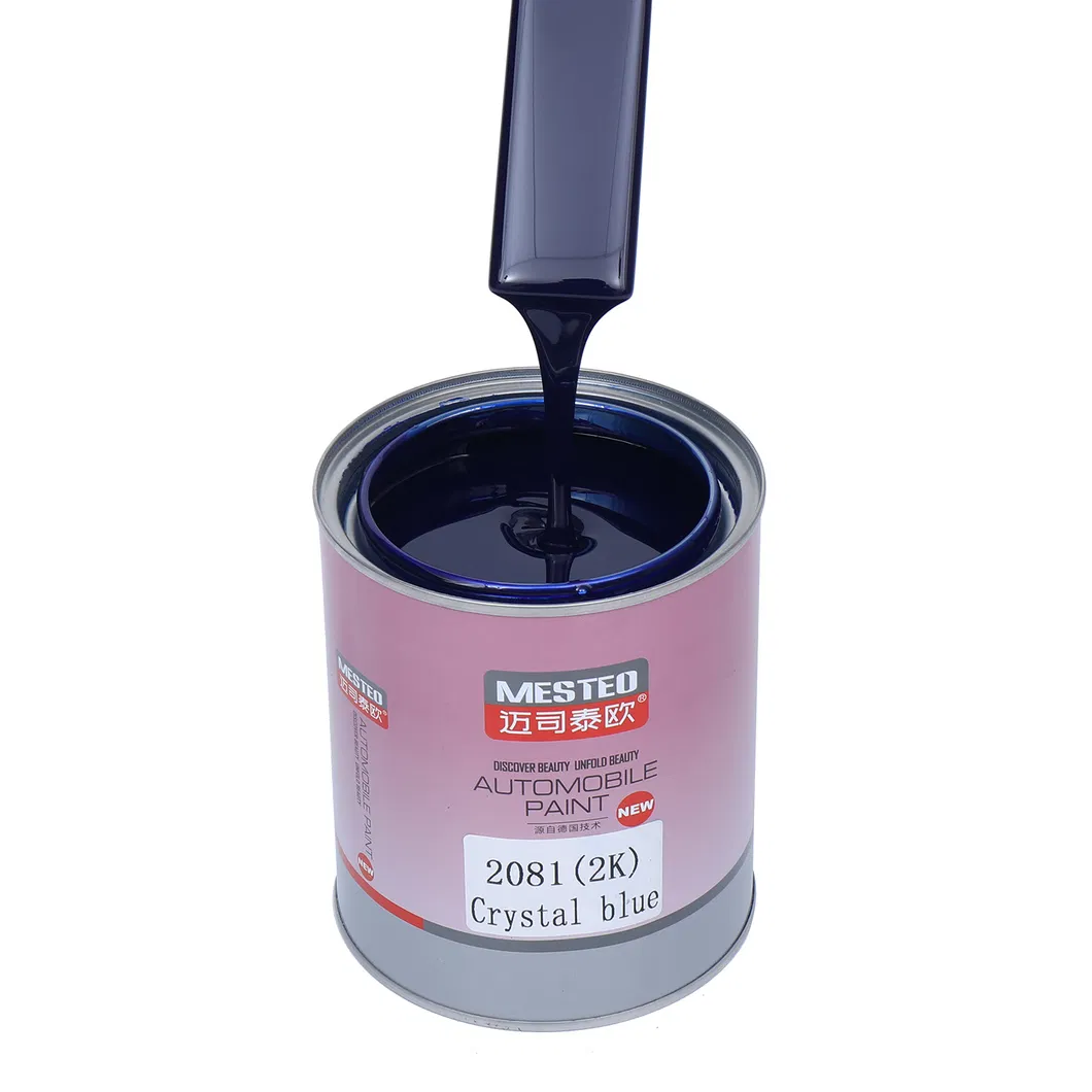 Glinter HS 2K Topcoat Crystal Blue G2081 The Highest Chroma Auto Paint Good Coverage Acrylic Factory Car Paint Refinish