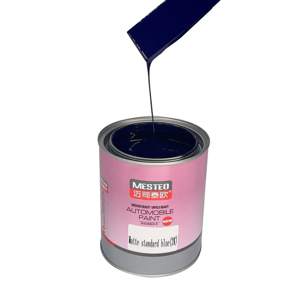 Mesteo 2K Matte Standard Blue Wholesale Spray Good Coverage Acrylic Car Paint High Application Auto Paint