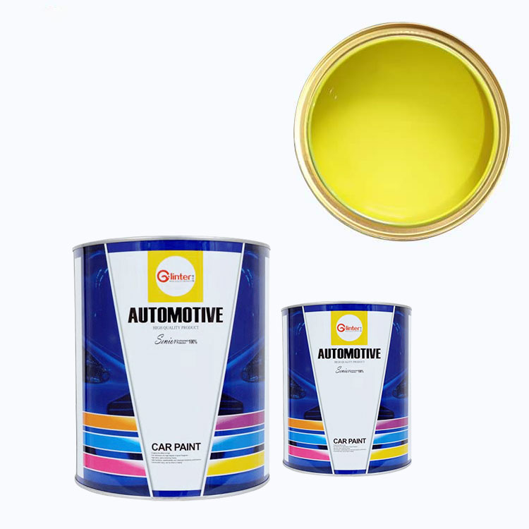 FILRE High Chroma High Concentration Acrylic Auto Paint Wholesale Spray Good Coverage Car Paint HS 2K Lemon Yellow F213