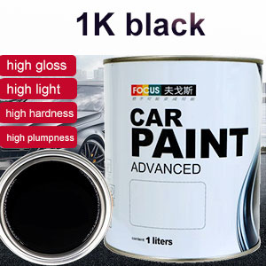 The Highest Blackness Acrylic Auto Paint High Application Car Paint HS 1K Basecoat International Black 1141