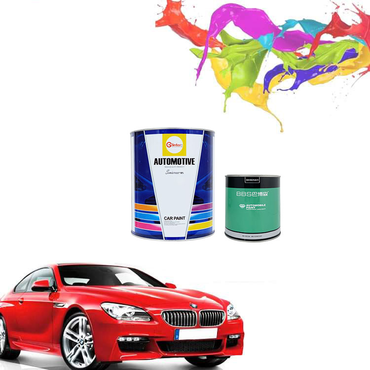 Good Color Acrylic Car Paint Easy Spraying High Chroma Auto Paint HS 1K Fine Red Pearl P013