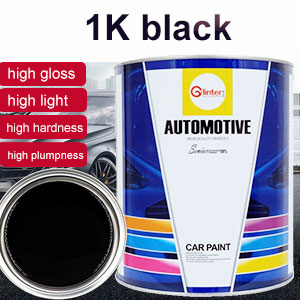 Wholesale Spray High Application Acrylic Auto Paint Good Color EXW Car Paint HS 1K Basecoat Pure Black 116