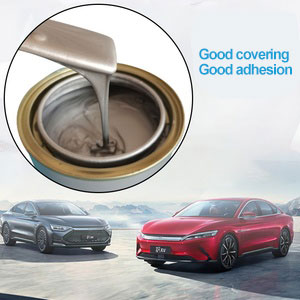 Wholesale Spray Highly Metallic Acrylic Car Paint Highly Flash Auto Paint HS 1K Flame Red Silver M213