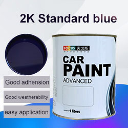 Wholesale Spray High Chroma Acrylic Auto Paint High Application Good Coverage Car Paint Filre HS 2K Topcoat Standard Blue F208