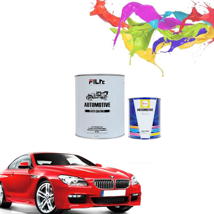 Popular Wholesale Spray Car Paint Hot Selling High Chroma Auto Paint HS 1K Basecoat Iron Oxide Red 142