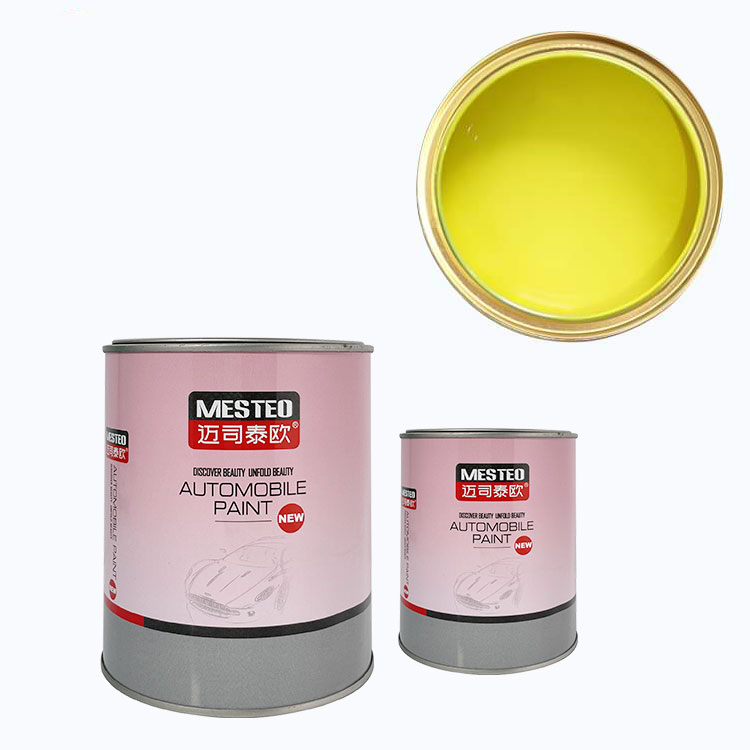 AUTOCOAT High Chroma High Concentration Acrylic Auto Paint Wholesale Spray Good Coverage Car Paint HS 2K Lemon Yellow A213