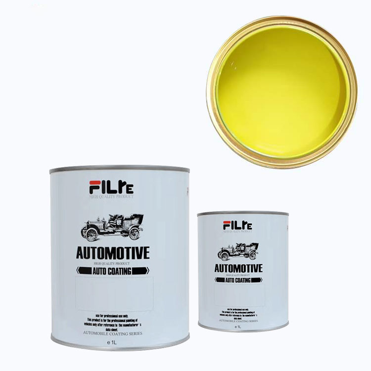 FOCUS High Chroma High Concentration Acrylic Auto Paint Wholesale Spray Good Coverage Car Paint HS 2K Lemon Yellow F213