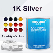 Good Weatherability Acrylic Car Paint Highly Metallic Auto Paint HS 1K Fine White Silver M203
