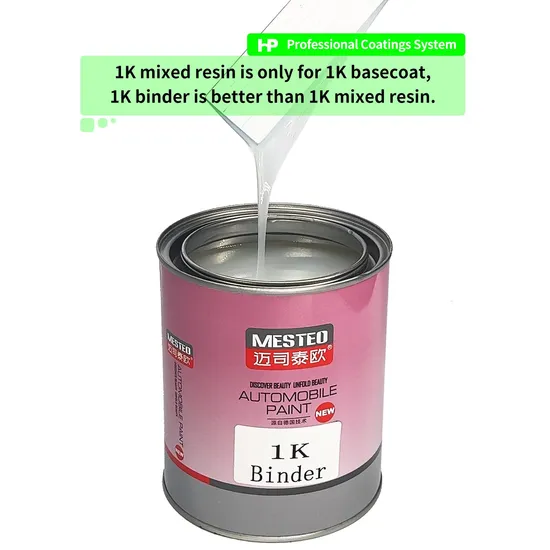 Glinter HS 1K Binder Factory Manufacturer Auto Paint Easy Operation Competitive Price Car Paint Refinish