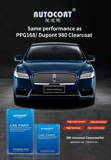 Autocoat HS Hardener (Fast Drying) Wholesale Factory Supplier High Gloss Auto Paint Good Weatherability Car Paint Refinish