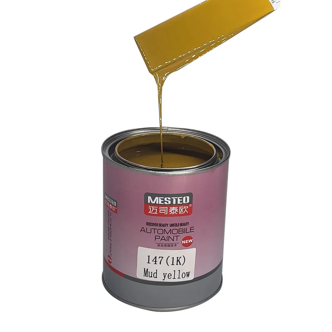 Mesteo HS 1K Basecoat Translucent Brilliant Red M145 Factory Acrylic Auto Paint Good Color High Chroma Car Paint Refinish