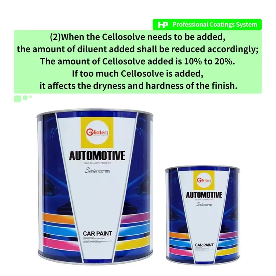 Glinter HS 1K Original Crystal Yellow Pearl Gp110 Good Flicker Acrylic Auto Paint Lacquer OEM Excellent Permeability Car Paint Refinish