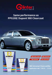 Wholesale Spray Good Gloss Acrylic Car Paint High Application High Hardeness Auto Paint GLINTER HS 580 Clearcoat