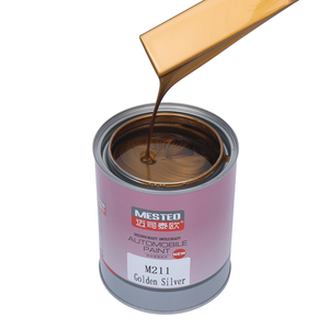 Original High Chroma Acrylic Automotive Paint Highly Metallic Car Paint HS 1K Golden Silver M211