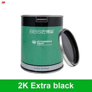 Wholesale Spray High Application Car Paint High Blackness Good Effect Auto Paint BABOSEN HS 2K Topcoat Extra Black B203