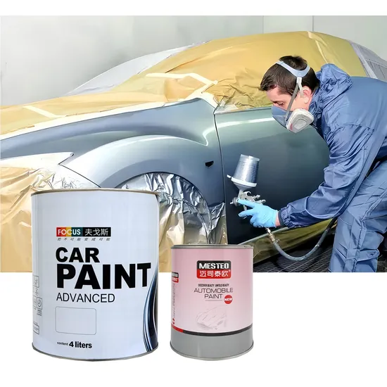 Factory OEM Acrylic HS 1K Silver, Strong Metallicity Auto Paint Good Sparkle Car Paint Refinish Glinter