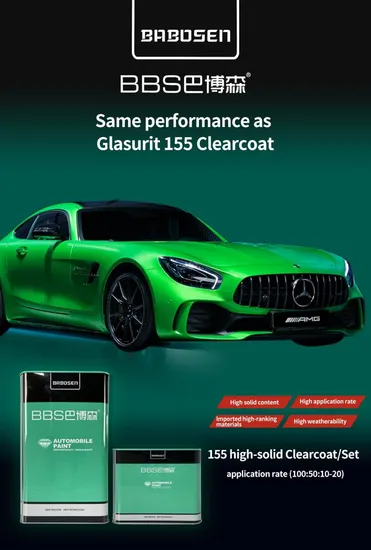 Autocoat HS 155 High-Solid Hardener (Fast Drying) Factory OEM High Plumpness Auto Paint High Hardness High Gloss Car Paint Refinish