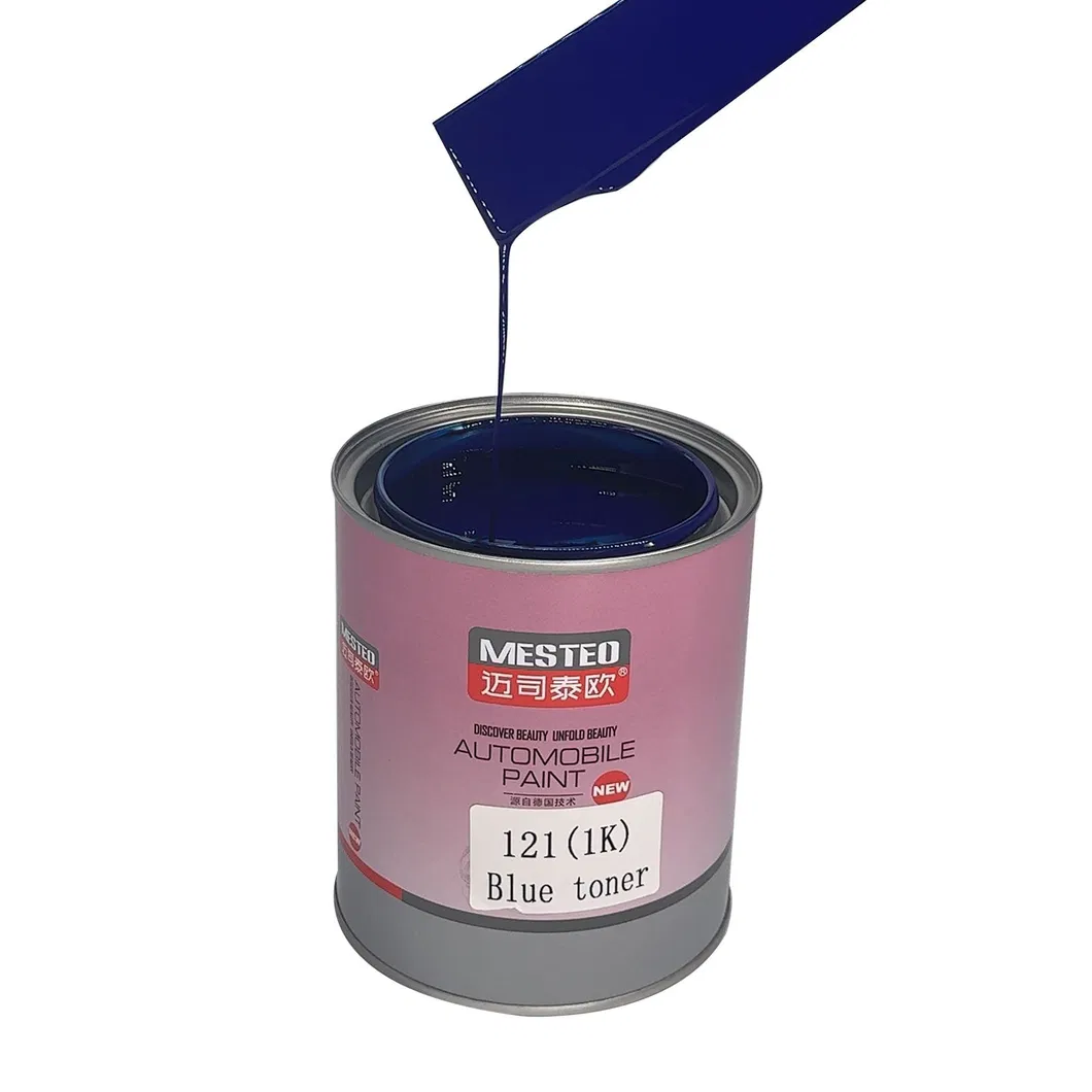 Autocoat HS 1K Basecoat Blue Toner G121 OEM High Chroma Acrylic Auto Paint Translucent Good Color Car Paint Refinish