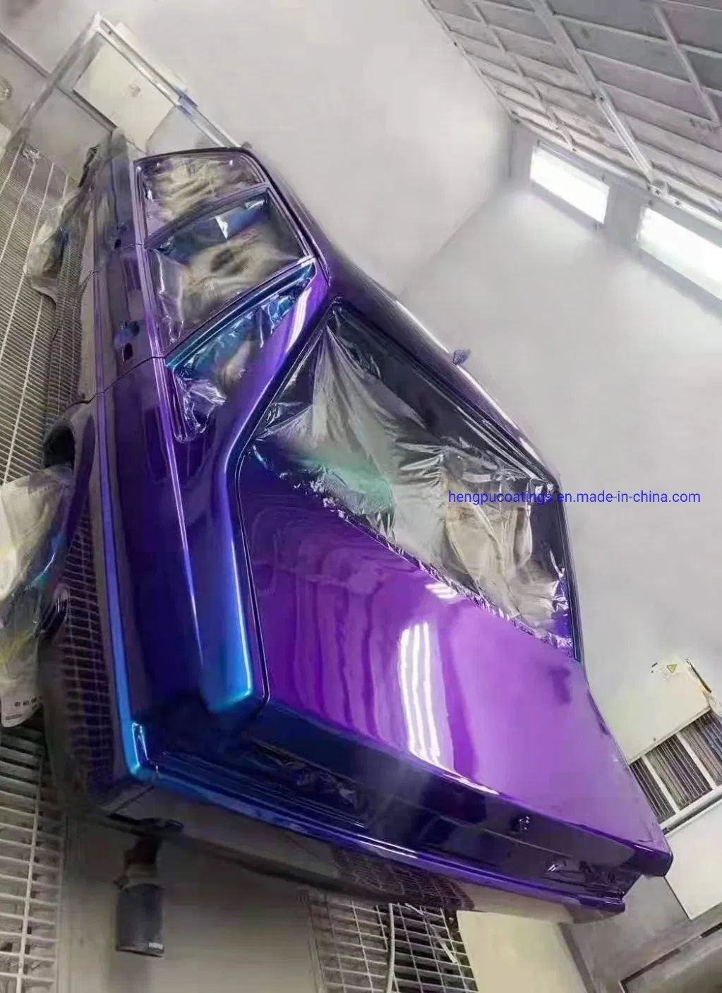 De HS 1K Aurora Blue Pearl Dp201 Strong Flicker Acrylic Auto Paint Lacquer Chinese Supplier High Chroma Car Paint Refinish