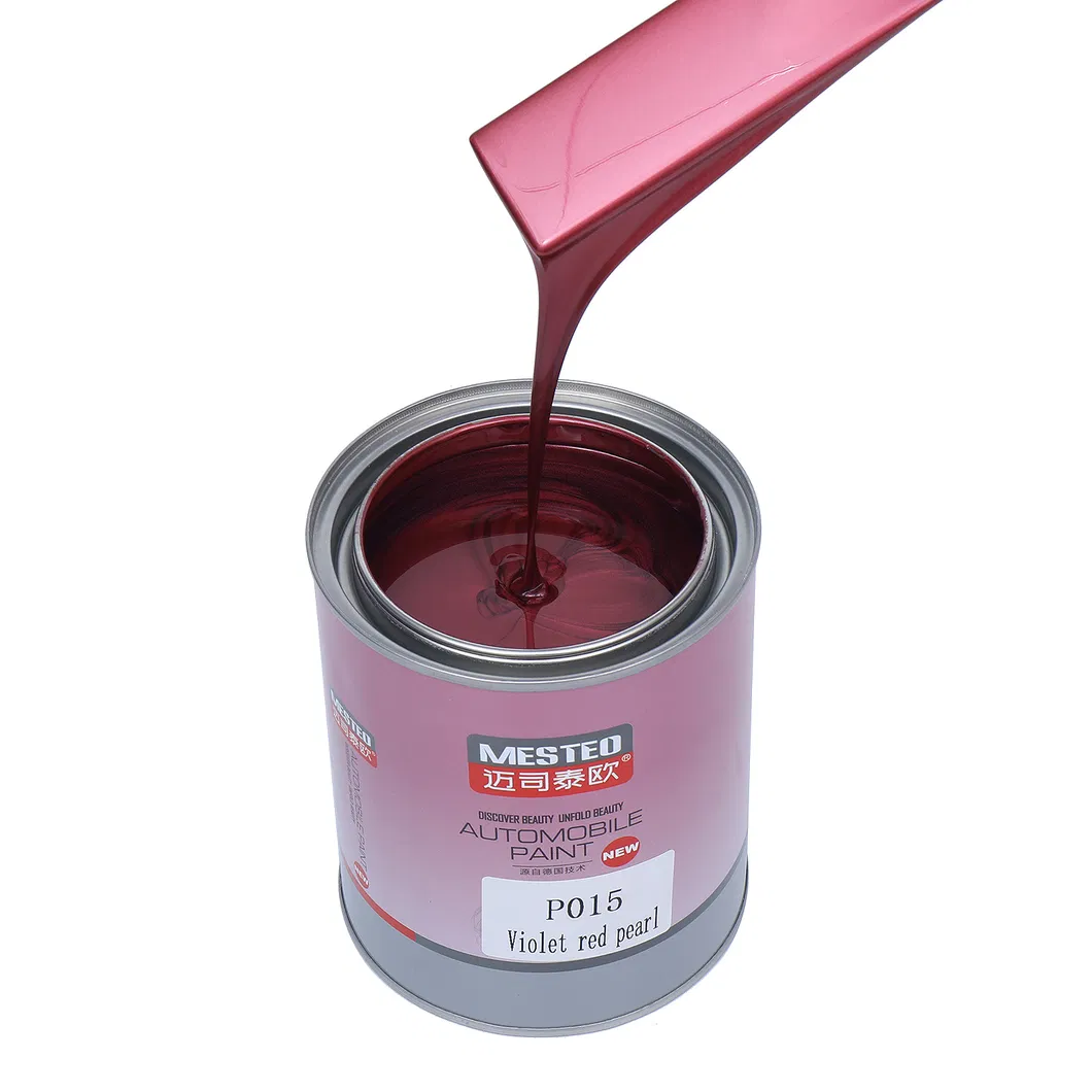 Autocoat HS 1K Brilliant Red Pearl Ap022 Chinese Supplier Good Color Acrylic Auto Paint High Chroma Strong Flicker Car Paint Refinish