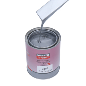 Wholesale Acrylic Automotive Paint Popular Car Paint OEM Supplier HS 1K Extra fine silver M202, The finest silver