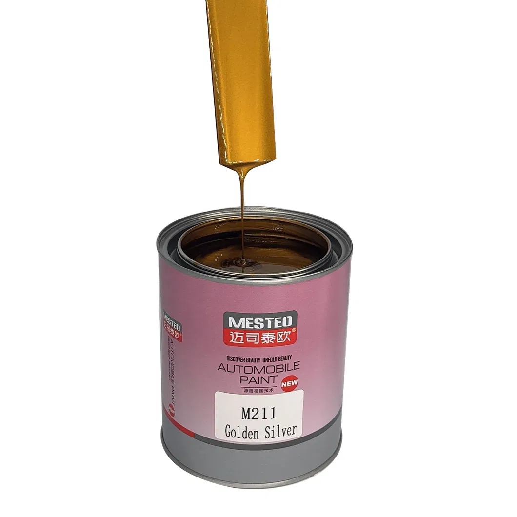 Supplier Mesteo HS 1K Silver Strong Metallicity Acrylic Auto Paint Good Sparkle Car Paint Refinish