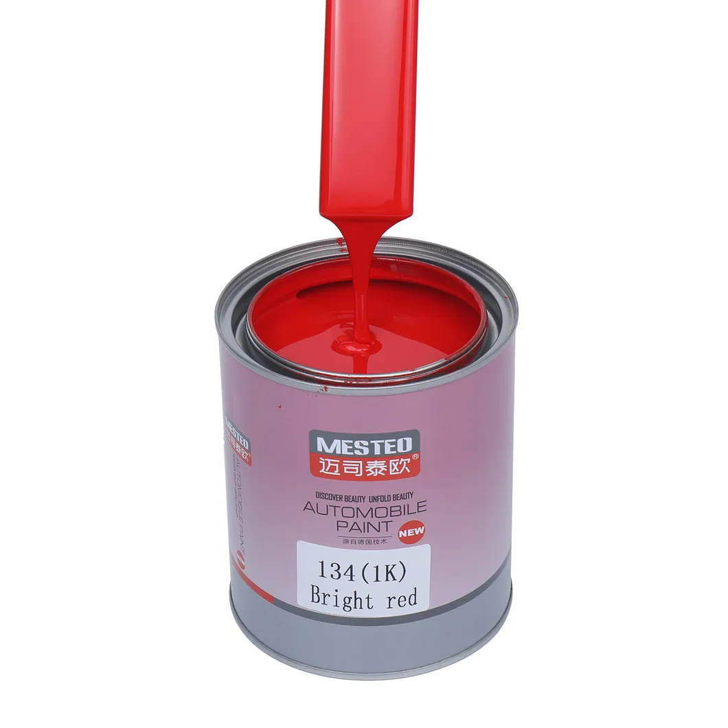 Babosen HS 1K Basecoat Bright Red B134 Durable Good Color Car Paint Refinish High Chroma Acrylic Auto Paint Supplier