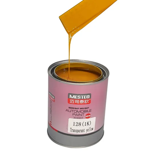 Focus HS 1K Basecoat Transparant Yellow (Organic yellow) F128 Good Color Retention Car Paint Refinish High Chroma Acrylic Auto Paint