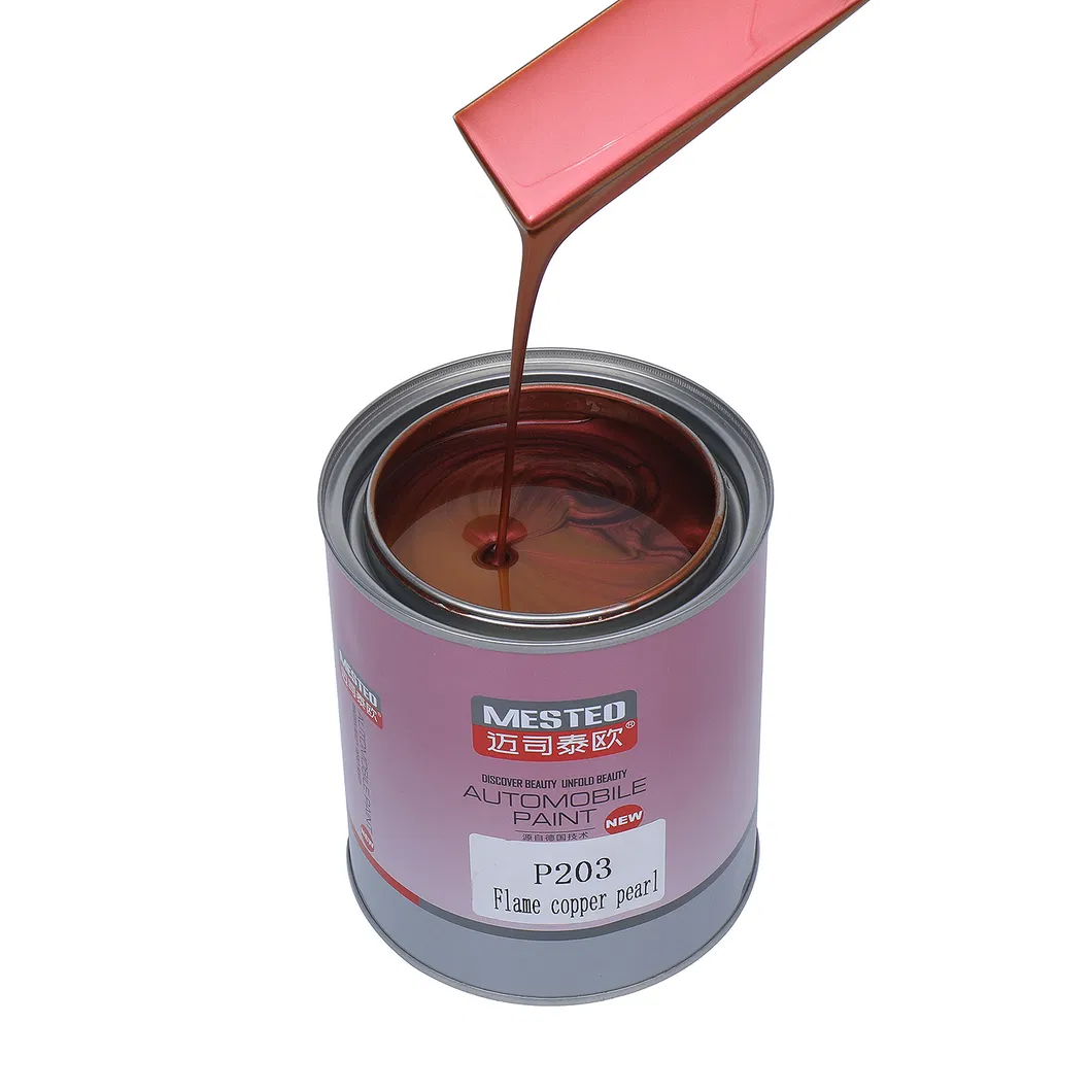 HS 1K Spar Green Pearl P204 OEM Supplier High Chroma Acrylic Auto Paint Lacquer Strong Flicker Chameleon Car Paint Refinish