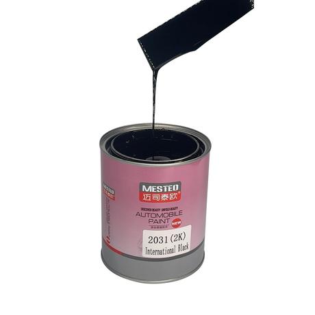 Durable High Application Acrylic Car Paint The Highest Blackness Good Effect Auto Paint HS 2K Topcoat International Black 2031