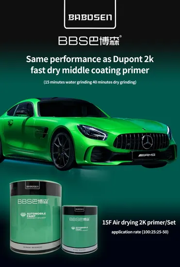 Filre 15f 2K Primer Excellent Flatness Good Adhension Acrylic Car Paint Quick Drying and Easy Polishing Auto Paint