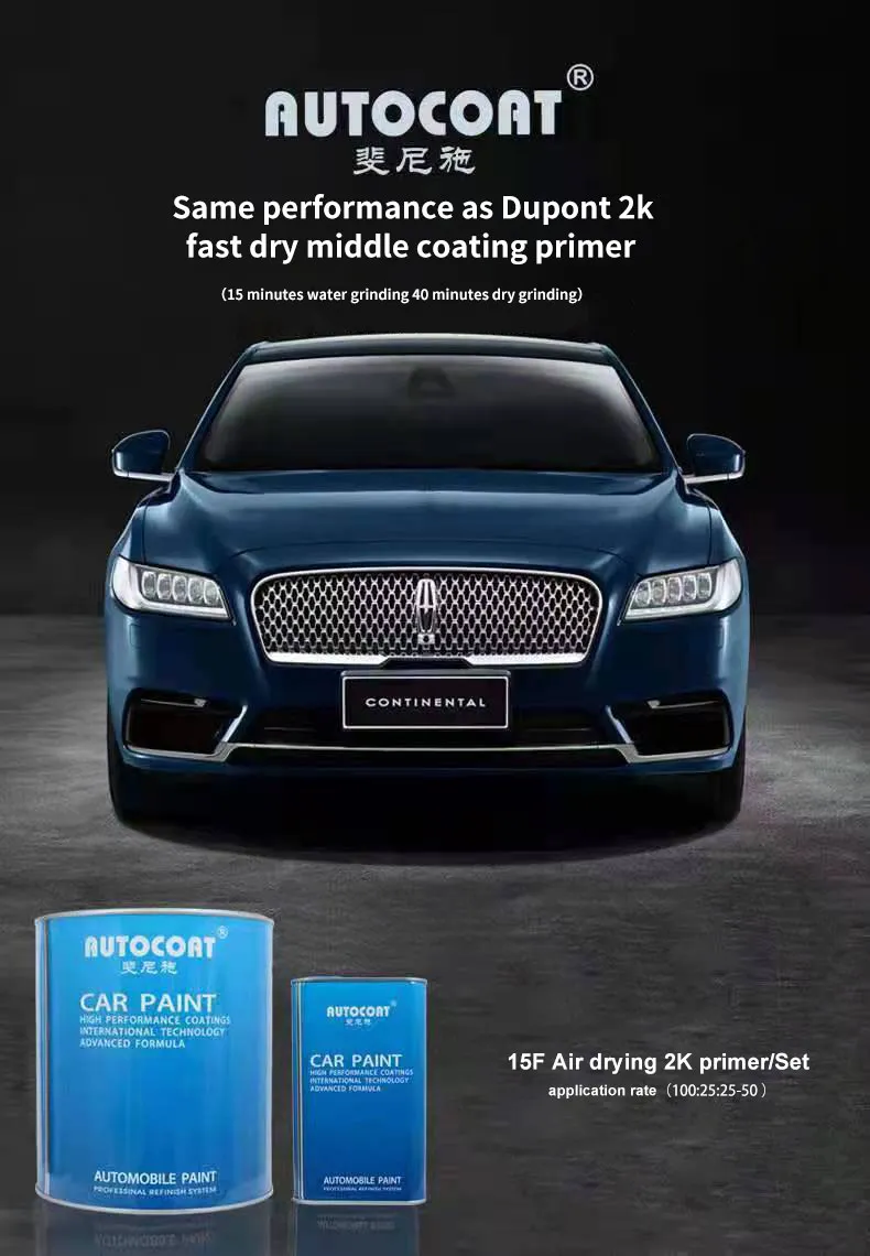 Glinter Premium HS Hardener for 15f 2K Car Paint Refinish Primer Spray