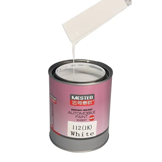 Mesteo HS 1K Basecoat Pure White M112 Good Coverage Acrylic Bright White Car Paint Refinish Factory Auto Paint