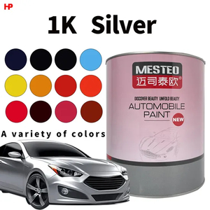 Factory OEM Acrylic HS 1K Silver, Strong Metallicity Auto Paint Good Sparkle Car Paint Refinish Mesteo