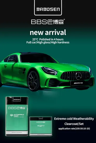 Autocoat Extreme Cold Weatherability Clearcoat Varnish High Gloss Acrylic Auto Paint Lacquer Good Hardness Car Paint Refinish