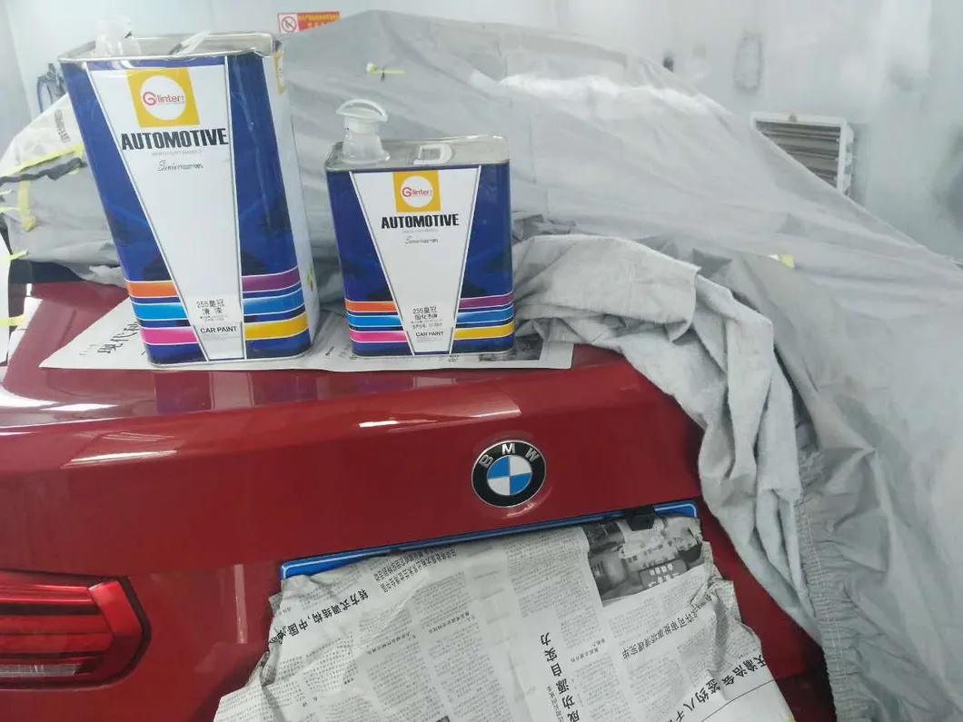 De HS 1K Basecoat Transparant Red D135 Good Color EXW Auto Paint Wholesale Factory Commonly Used Car Refinish Paint