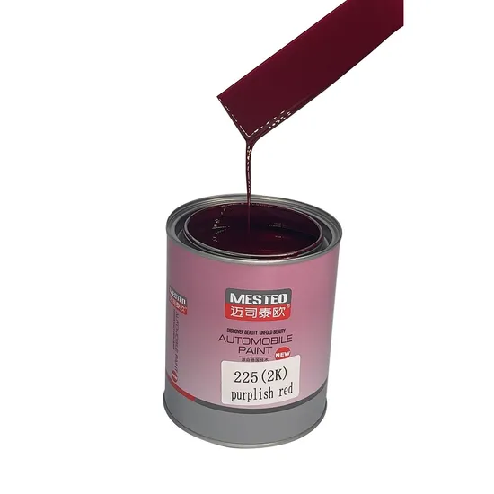 Mesteo HS 2K Topcoat Purplish Red M225 High Saturation Acrylic Auto Paint Factory Good Color Car Paint Refinish