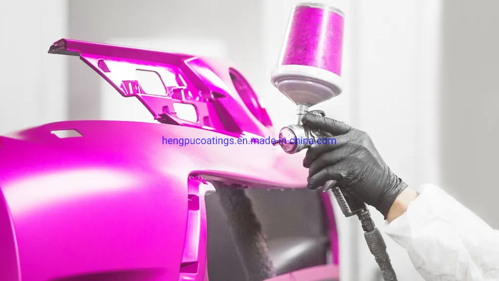 Autocoat HS 1K Crystal Red Pearl Ap021 Chinese Acrylic Auto Paint Supplier High Chroma Strong Flicker Car Paint Refinish