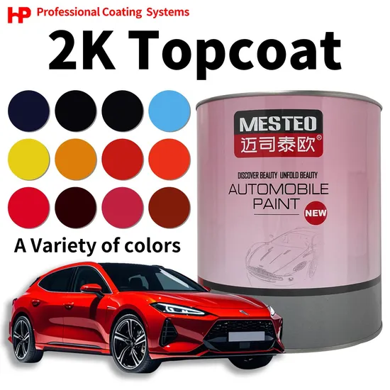 Mesteo HS 2K Topcoat Durable High Chroma Acrylic Car Paint Refinish Good Coverage High Concentration Auto Paint