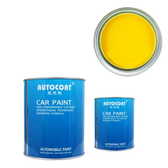 HS 2K Topcoat Medium Yellow (184 Yellow) 2142 Chinese Supplier Acrylic Auto Paint Durable High Chroma Car Paint Refinish