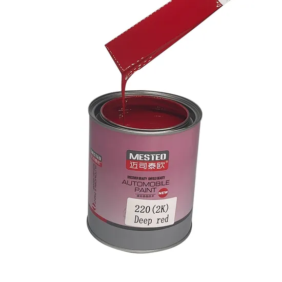 Mesteo HS 2K Topcoat Deep Red M220 High Chroma Acrylic Auto Paint Chinese Factory Good Color Car Paint Refinish