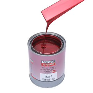 OEM Highly Metallic Acrylic Car Paint Highly Flash Automotive Paint HS 1K Flame Red Silver M213