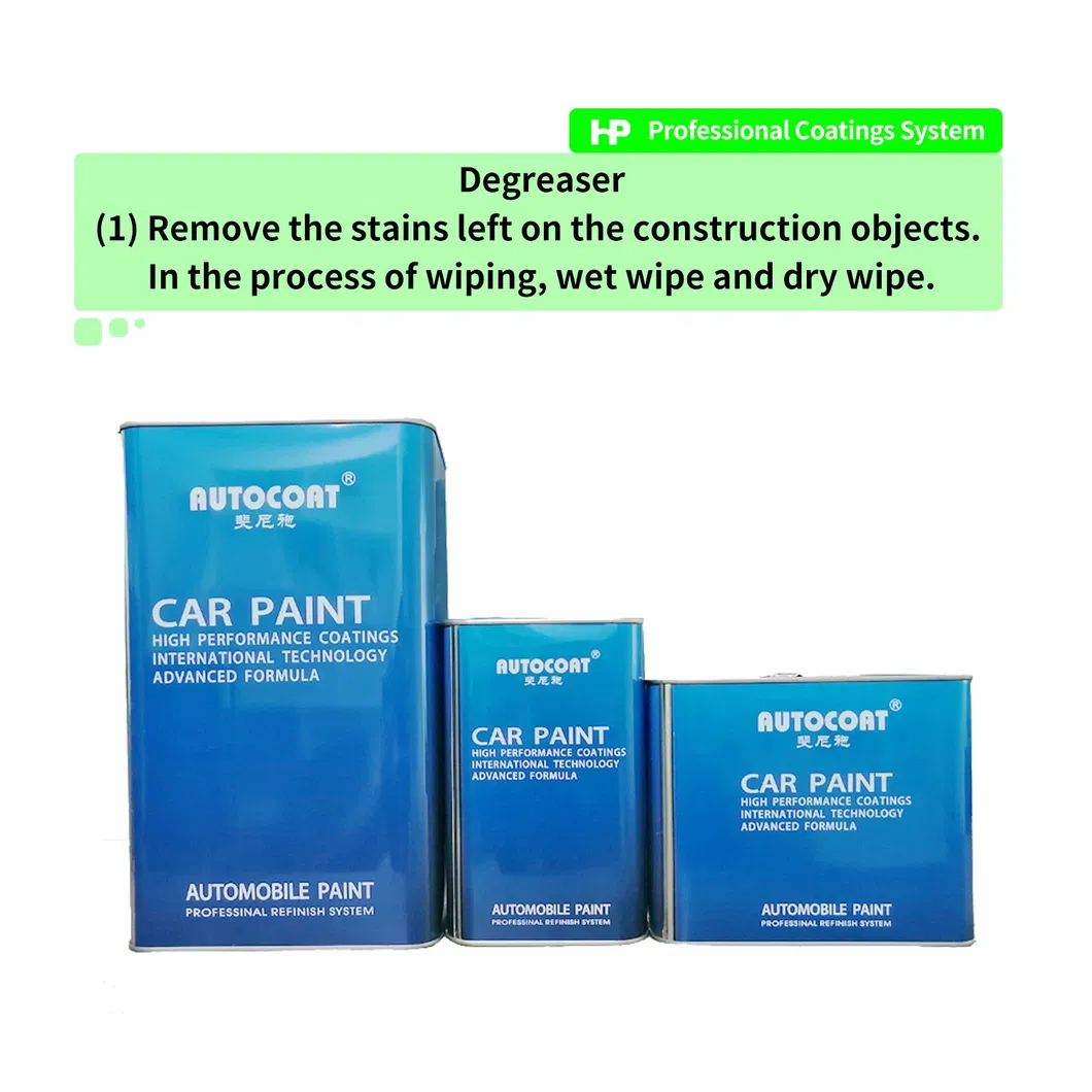 Autocoat Auxiliary Materials- Cellosolve High Application Acrylic Auto Paint Durable Wholesale Spray Good Price Car Paint