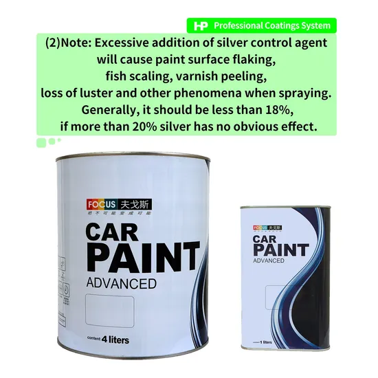 Focus HS 1K Original Crystal Yellow Pearl Fp110 Good Flicker Acrylic Auto Paint Lacquer OEM Excellent Permeability Car Paint Refinish