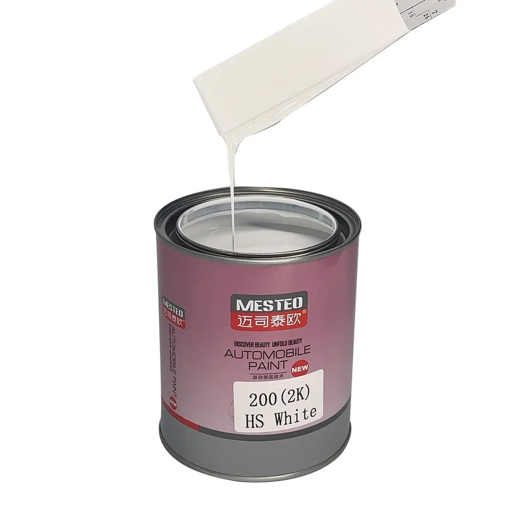 Autocoat HS 2K Topcoat HS White A200 Factory Good Whiteness Auto Paint Durable Good Coverage Acrylic Car Paint Refinish