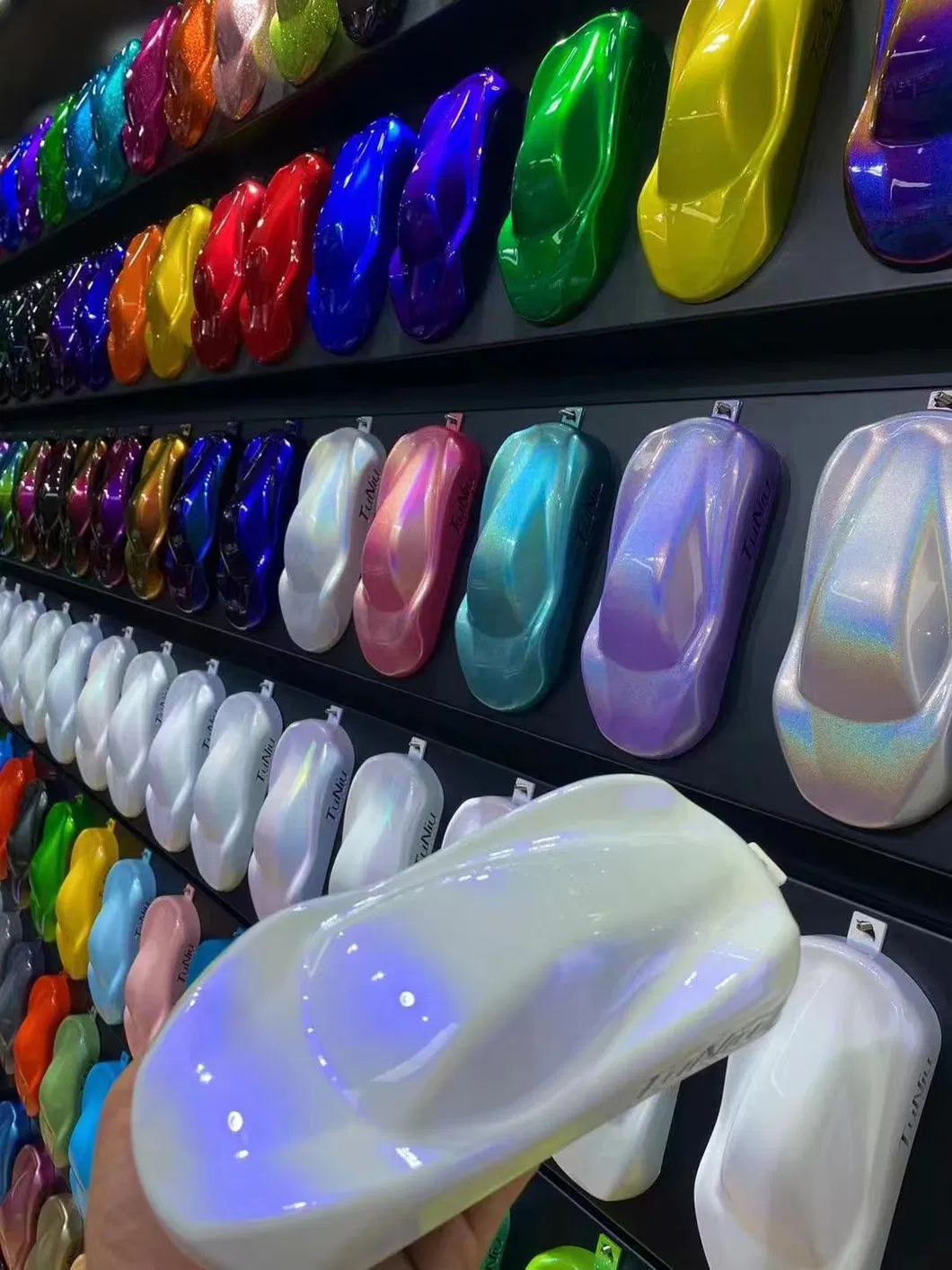 Mesteo HS 1K Diamond White Pearl MP103 OEM Super Three-Dimensional Sense Acrylic Auto Paint Glassy Texture Super Flicker Car Paint Refinish