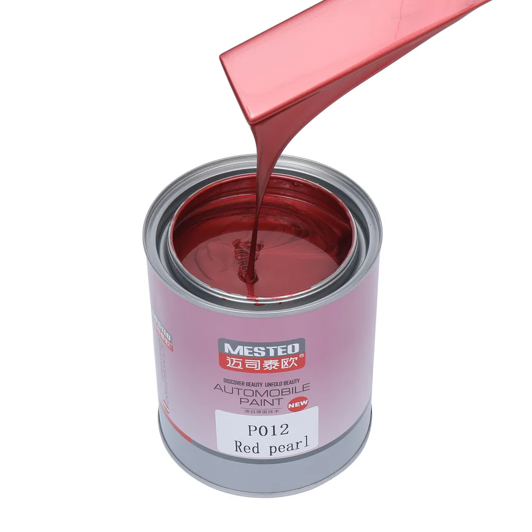 Glinter HS 1K Brilliant Red Pearl Gp022 Chinese Supplier Good Color Acrylic Auto Paint High Chroma Strong Flicker Car Paint Refinish