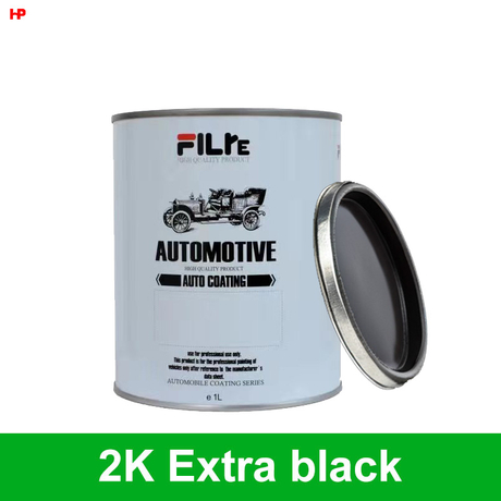 High Application Good Coverage Acrylic Auto Paint High Concentration High Blackness Car Paint Filre HS 2K Extra Black F203