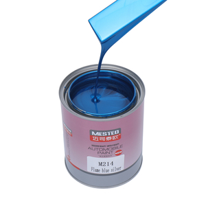 Factory Supplierr Highly Metallic Acrylic Car Paint Highly Flash Automotive Paint HS 1K Flame Blue Silver M214