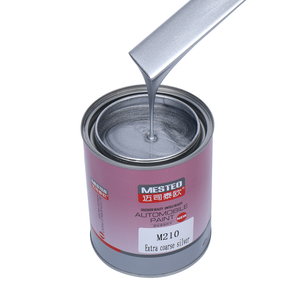 Highly Metallic Automotive Paint Wholesale Acrylic Car Paint HS 1K Extra Coarse Silver M210, The Strongest Metallic Sense